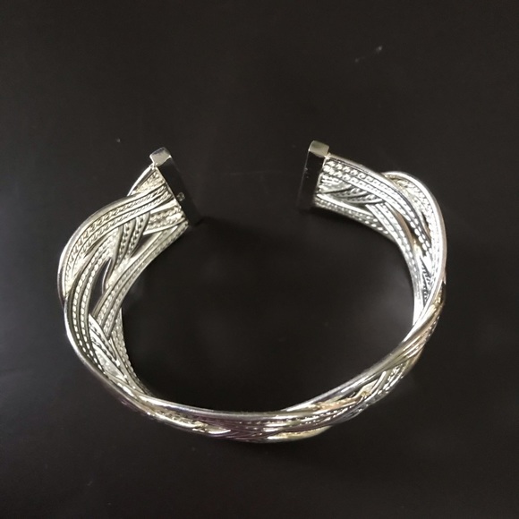 ❤️❤️❤️ Sterling Silver Braided Cuff Bracelet❤️❤️❤️ - Picture 3 of 8
